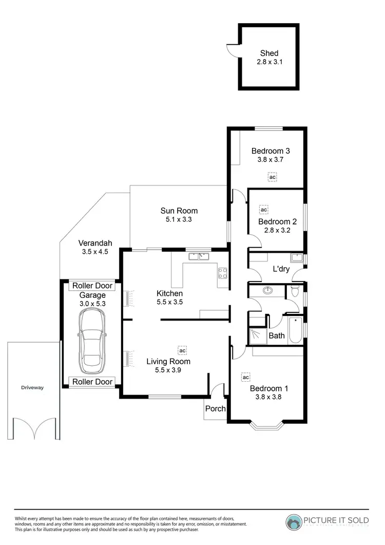 Floorplan of Homely house listing, 11 Pine Street, Brooklyn Park SA 5032