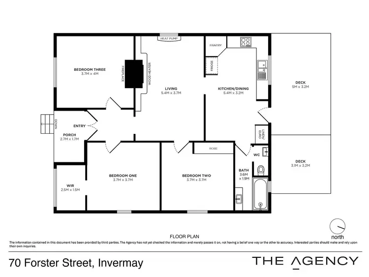 Floorplan of Homely house listing, 70 Forster Street, Invermay TAS 7248