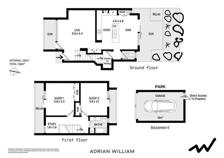 Floorplan of Homely townhouse listing, 3/30 Croydon Street, Petersham NSW 2049