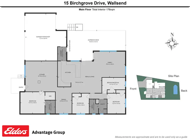 Floorplan of Homely house listing, 15 Birchgrove Drive, Wallsend NSW 2287