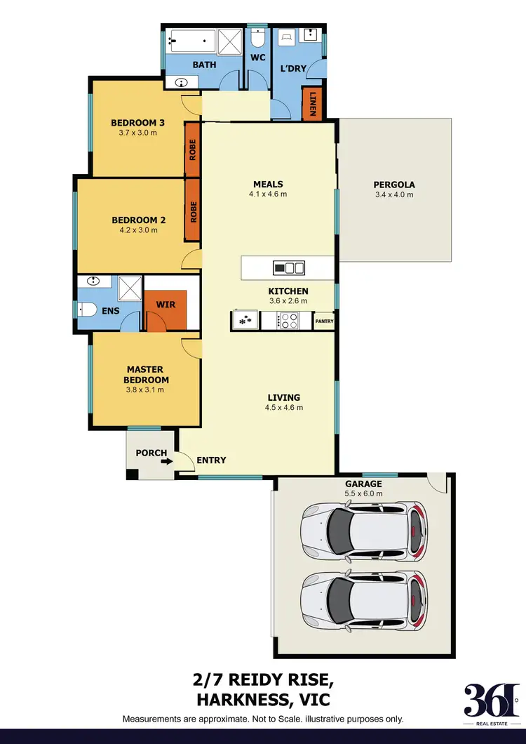 Floorplan of Homely house listing, 2/7 Reidy Rise, Harkness VIC 3337