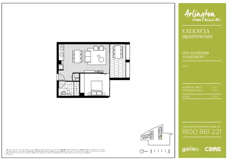 Floorplan of Homely apartment listing, 2613/6 Grove Street, Dulwich Hill NSW 2203