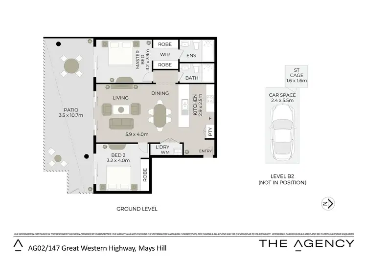 Floorplan of Homely apartment listing, AG02/147 Great Western Highway, Mays Hill NSW 2145