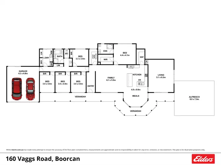 Floorplan of Homely rural property listing, 160 Vaggs Road, Boorcan VIC 3265