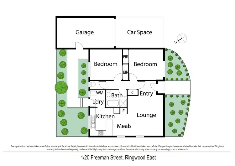 Floorplan of Homely unit listing, 1/20 Freeman Street, Ringwood East VIC 3135