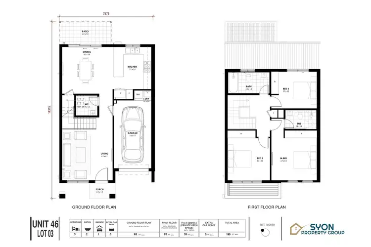 Floorplan of Homely townhouse listing, 5 Hissey Glade, Tallawong NSW 2762