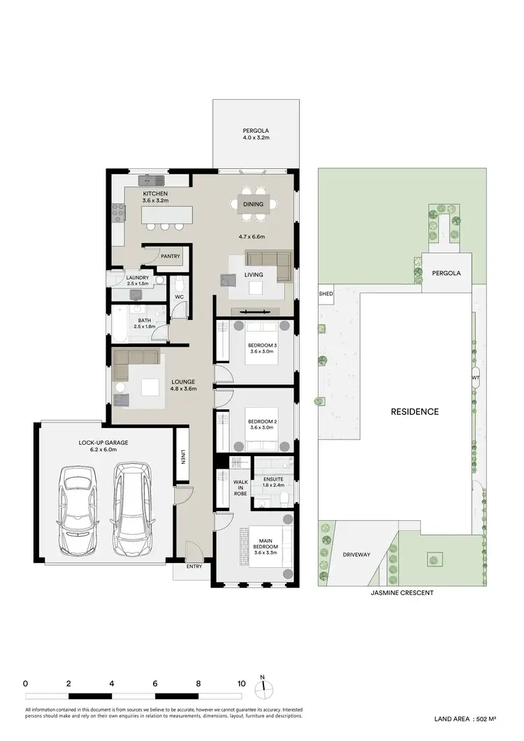 Floorplan of Homely house listing, 6 Jasmine Crescent, Ballan VIC 3342