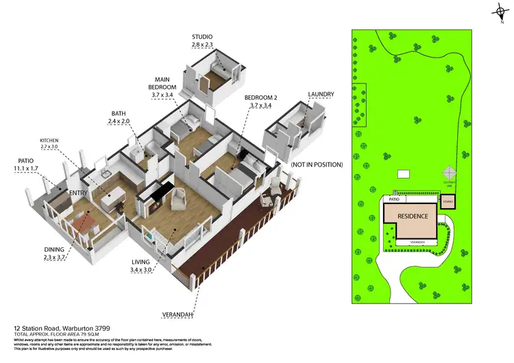 Floorplan of Homely house listing, 12 Station Road, Warburton VIC 3799
