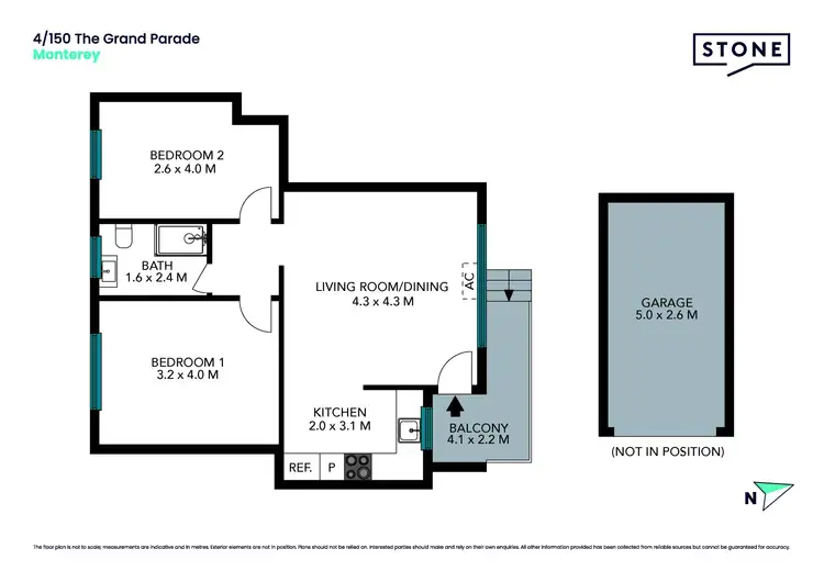 Floorplan of Homely apartment listing, 4/150 The Grand Parade, Monterey NSW 2217