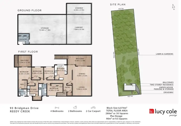 Floorplan of Homely house listing, 93 Bridgman Drive, Reedy Creek QLD 4227