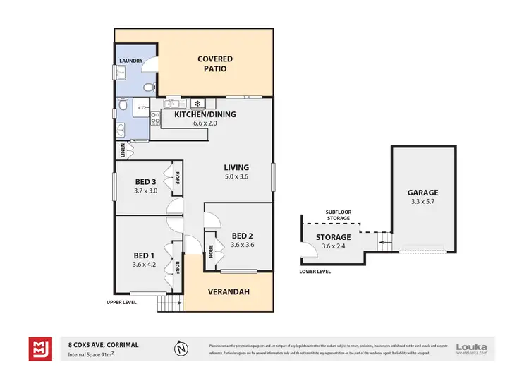 Floorplan of Homely house listing, 8 Coxs Avenue, Corrimal NSW 2518