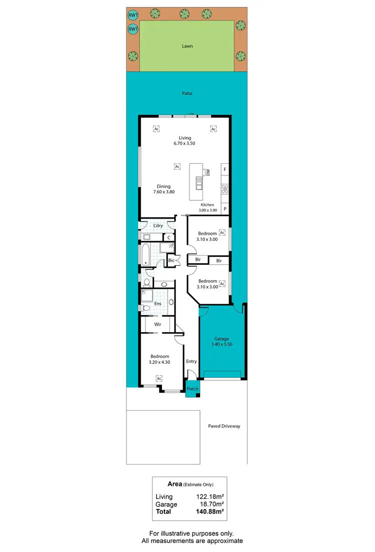 Floorplan of Homely house listing, 7A Raggatt Crescent, Mitchell Park SA 5043