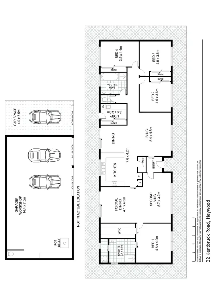 Floorplan of Homely house listing, 22 Kentbruck Road, Heywood VIC 3304