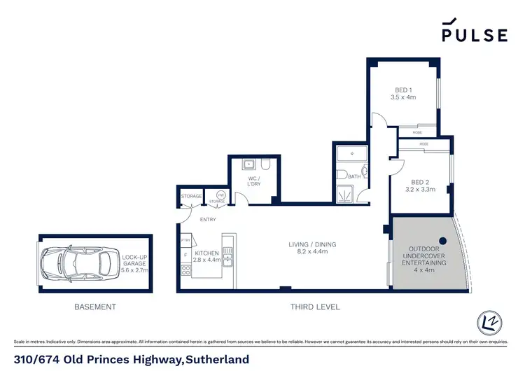 Floorplan of Homely apartment listing, 310/674 Old Princes Highway, Sutherland NSW 2232