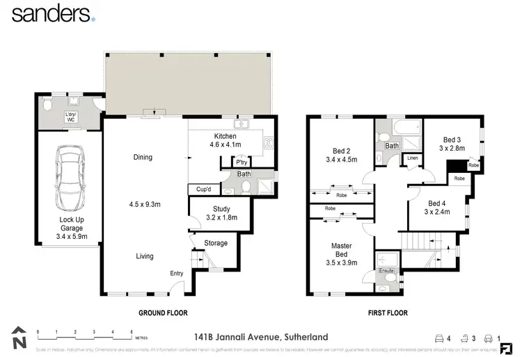 Floorplan of Homely semi-detached listing, 141B Jannali Avenue, Sutherland NSW 2232