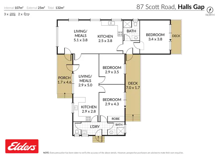 Floorplan of Homely house listing, 87 Scott Road, Halls Gap VIC 3381