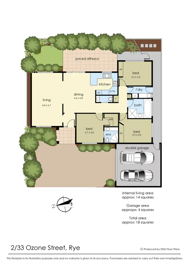 Floorplan of Homely house listing, 2/33 Ozone Street, Rye VIC 3941
