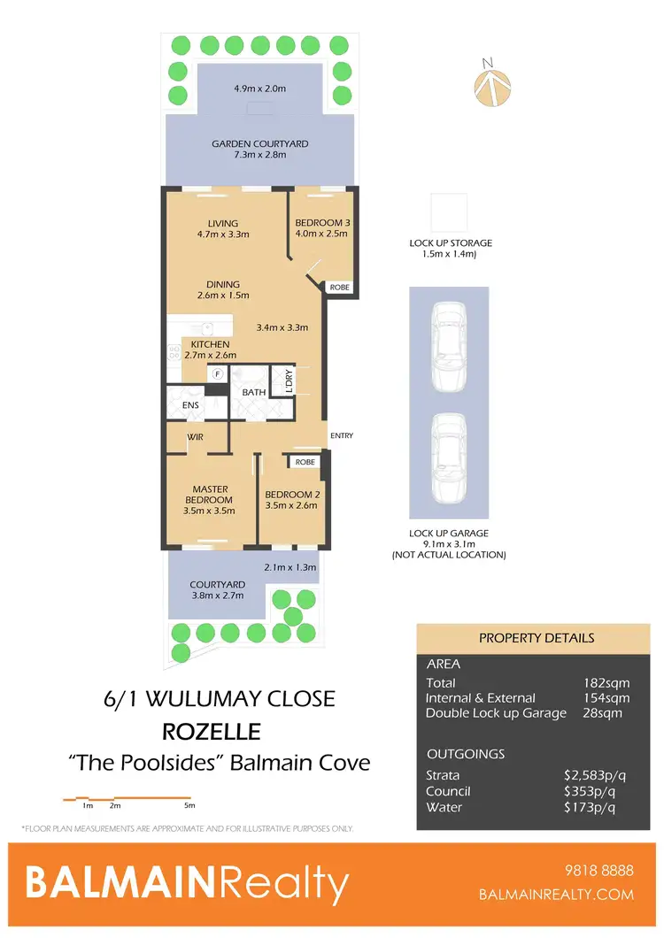 Floorplan of Homely apartment listing, 6/1 Wulumay Close, Rozelle NSW 2039