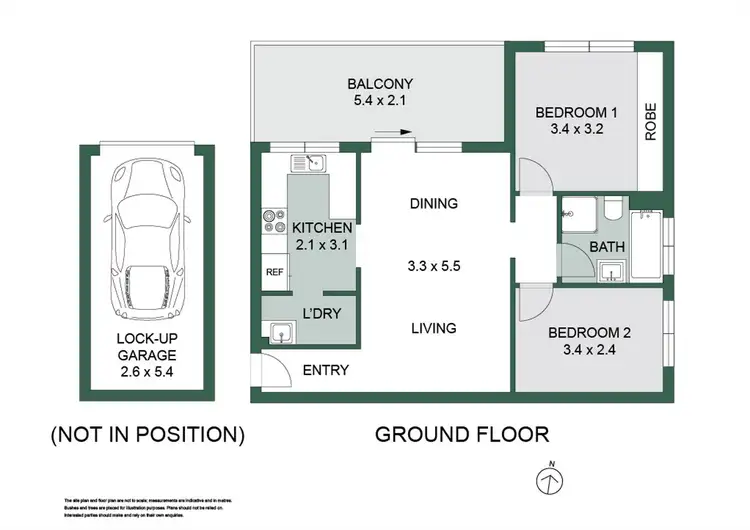 Floorplan of Homely apartment listing, 1/24 Clarke Street, Narrabeen NSW 2101