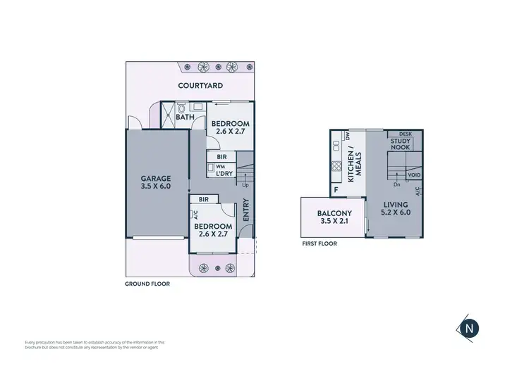Floorplan of Homely townhouse listing, 3/18 Bailey Avenue, Preston VIC 3072
