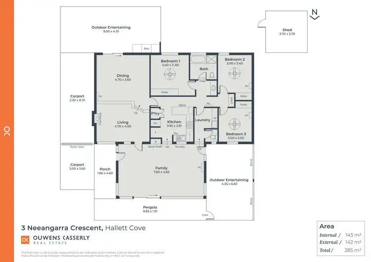 Floorplan of Homely house listing, 3 Neeangarra Crescent, Hallett Cove SA 5158