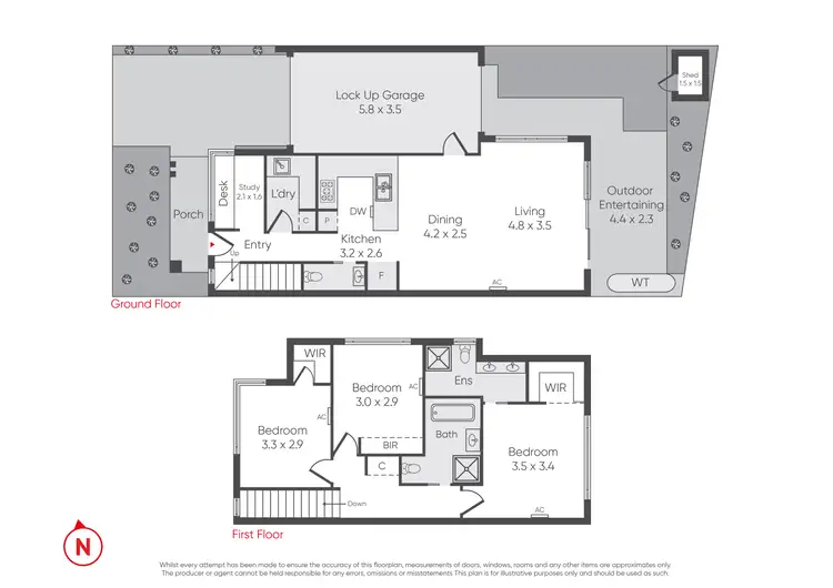 Floorplan of Homely townhouse listing, 138a Grieve Parade, Altona VIC 3018