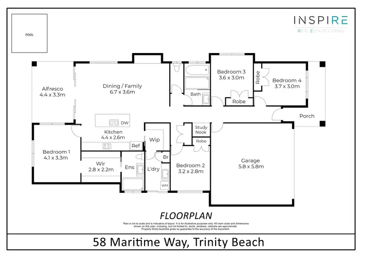 Floorplan of Homely house listing, 58 Maritime Way, Trinity Beach QLD 4879
