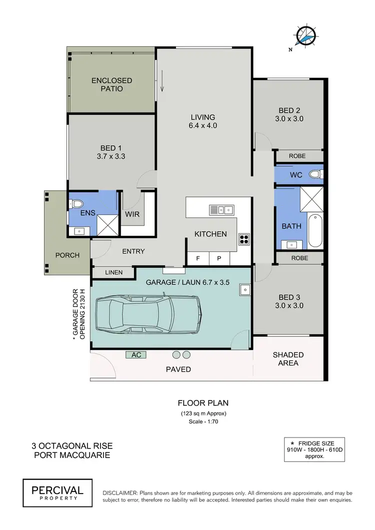 Floorplan of Homely villa listing, 3 Octagonal Rise, Port Macquarie NSW 2444