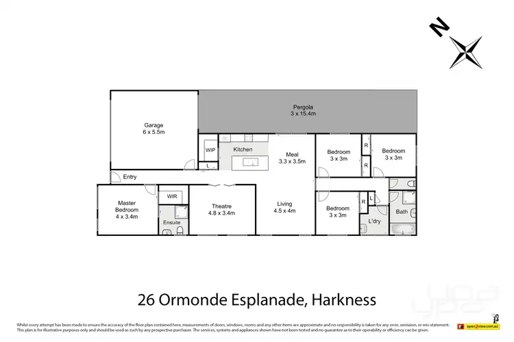 Floorplan of Homely house listing, 26 Ormonde Esplanade, Harkness VIC 3337