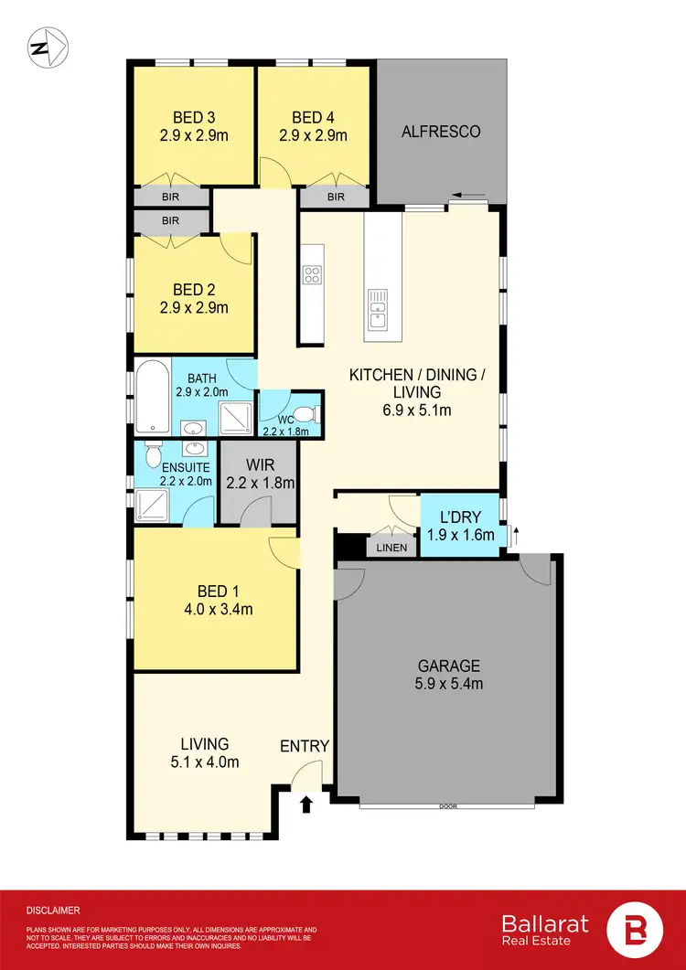 Floorplan of Homely house listing, 9 Monaghan Terrace, Alfredton VIC 3350