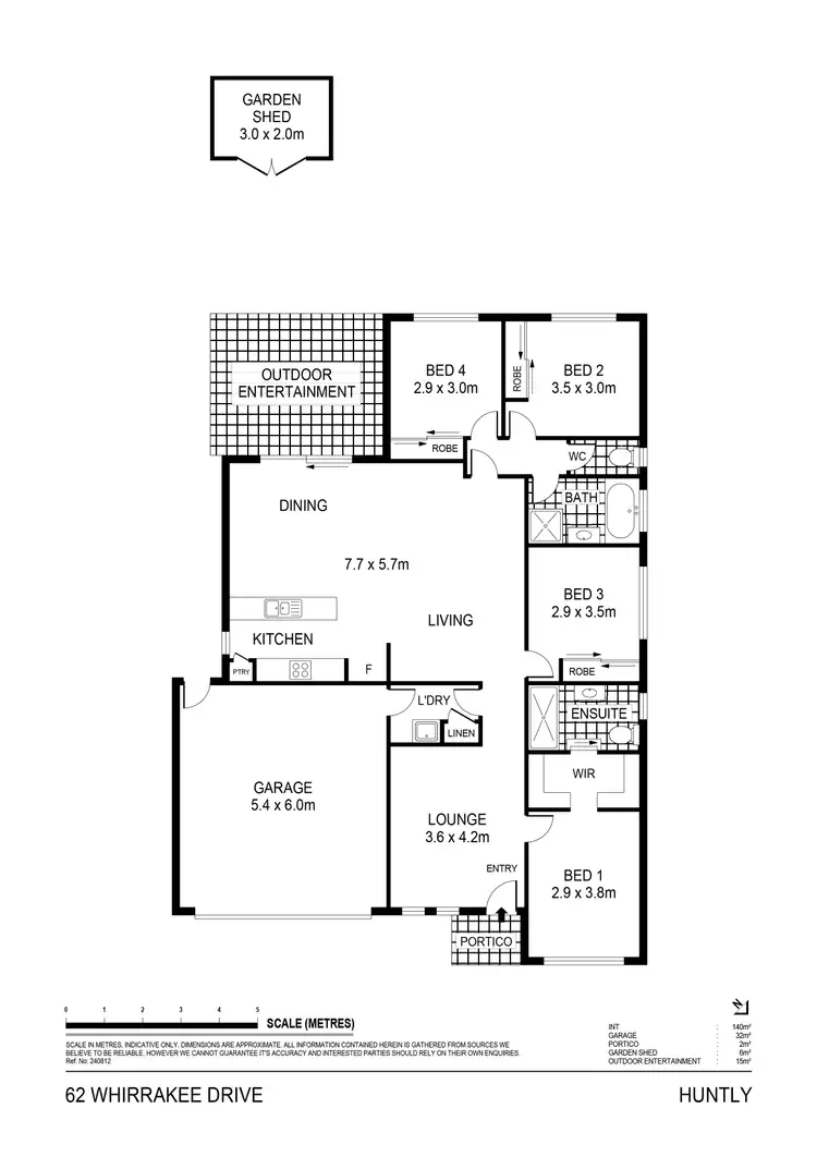 Floorplan of Homely house listing, 62 Whirrakee Parade, Huntly VIC 3551