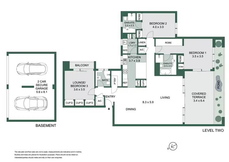 Floorplan of Homely unit listing, 8/567 Sydney Road, Seaforth NSW 2092