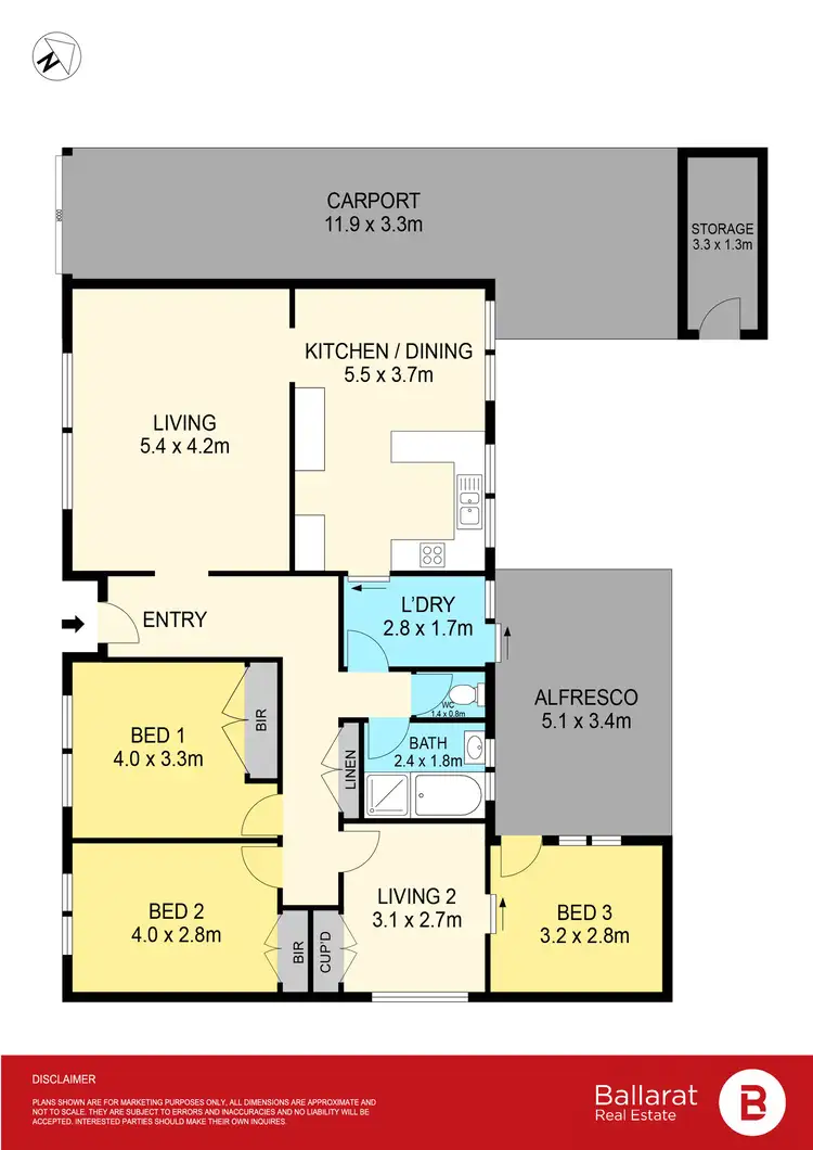 Floorplan of Homely house listing, 221 Grant Street, Golden Point VIC 3350