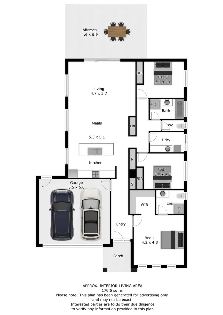 Floorplan of Homely house listing, 10 Inwood Crescent, Wodonga VIC 3690