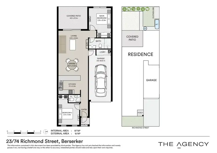Floorplan of Homely unit listing, 23/74 Richmond Street, Berserker QLD 4701
