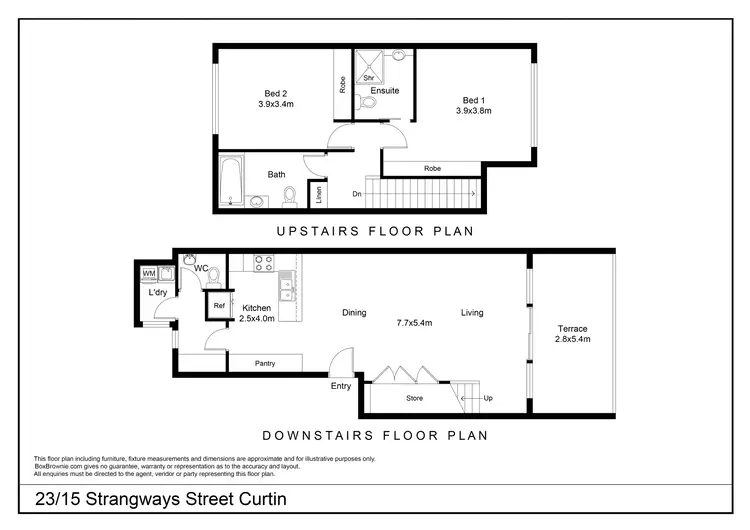 Floorplan of Homely apartment listing, 23/15 Strangways Street, Curtin ACT 2605