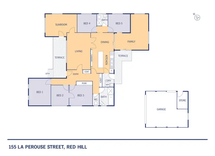 Floorplan of Homely house listing, 155 La Perouse Street, Red Hill ACT 2603