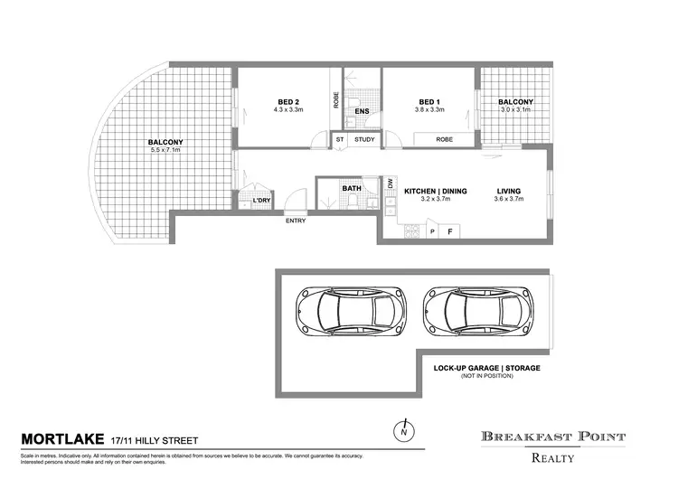 Floorplan of Homely apartment listing, 17/11 Hilly Street, Mortlake NSW 2137