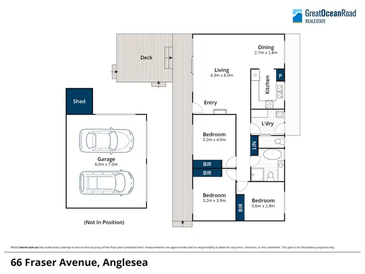 Floorplan of Homely house listing, 66 Fraser Avenue, Anglesea VIC 3230