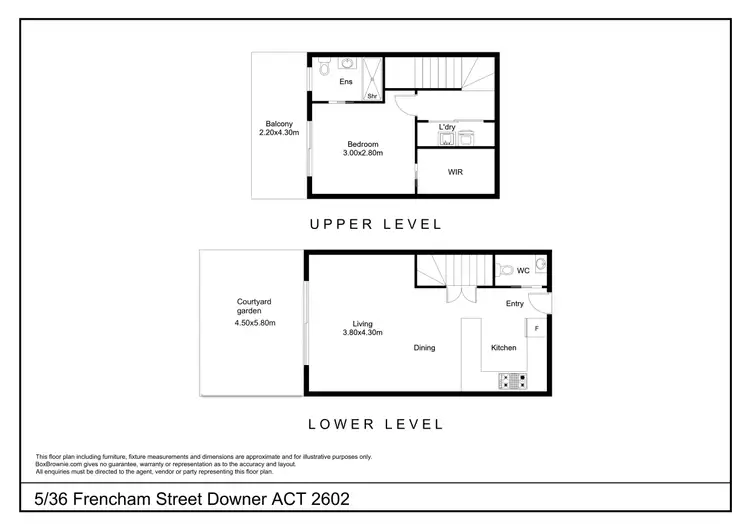 Floorplan of Homely apartment listing, 5/36 Frencham Street, Downer ACT 2602