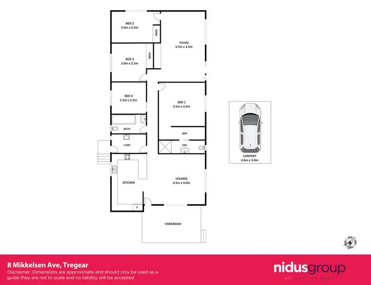 Floorplan of Homely house listing, 8 Mikkelsen Avenue, Tregear NSW 2770