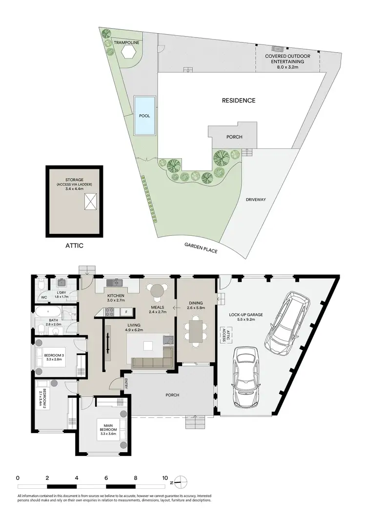 Floorplan of Homely house listing, 6 Garden Place, Picnic Point NSW 2213