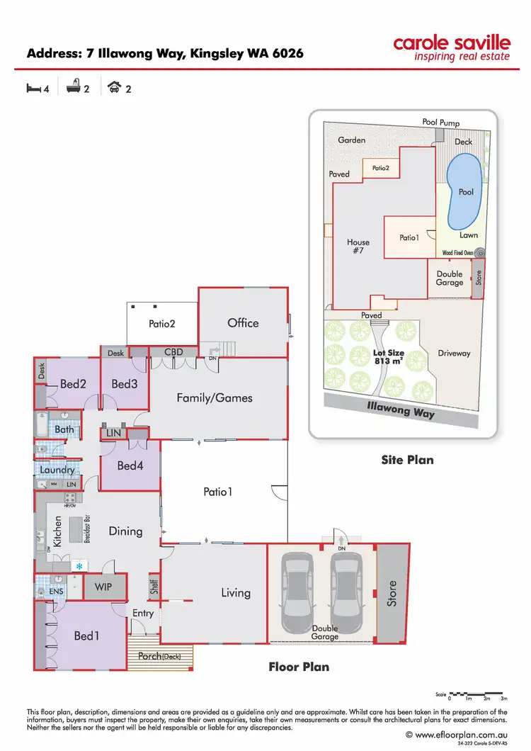 Floorplan of Homely house listing, 7 Illawong Way, Kingsley WA 6026