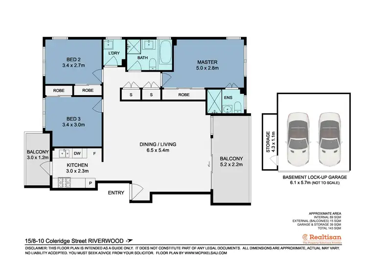 Floorplan of Homely unit listing, Unit 15/8 - 12 Coleridge Street, Riverwood NSW 2210