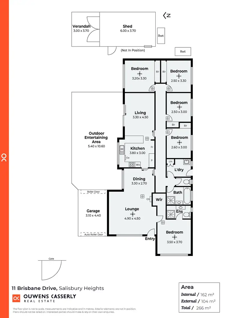 Floorplan of Homely house listing, 11 Brisbane Drive, Salisbury Heights SA 5109