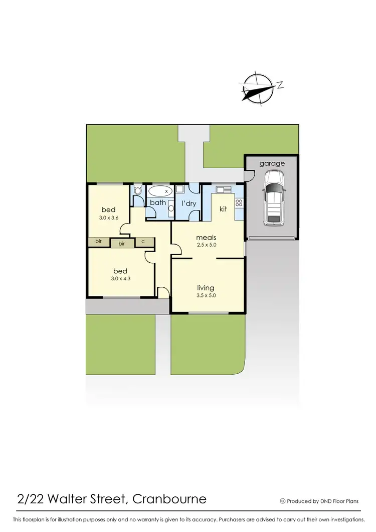 Floorplan of Homely unit listing, 2/22 Walter Street, Cranbourne VIC 3977