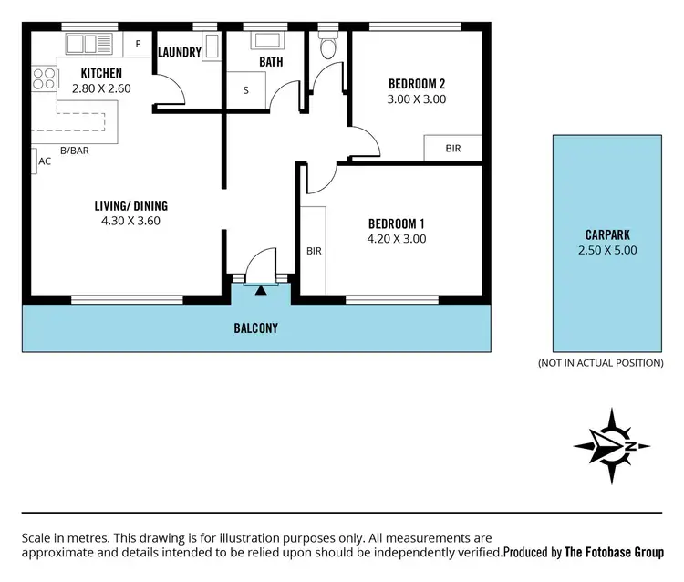 Floorplan of Homely unit listing, 5/197 Gover Street, North Adelaide SA 5006