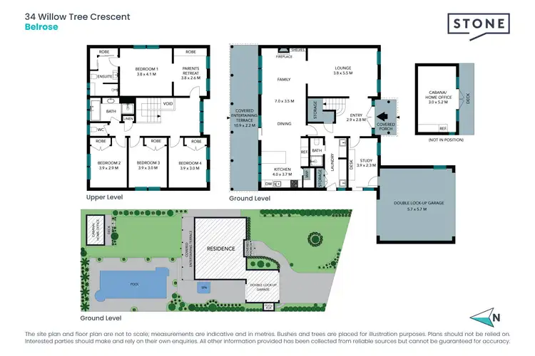 Floorplan of Homely house listing, 34 Willow Tree Crescent, Belrose NSW 2085