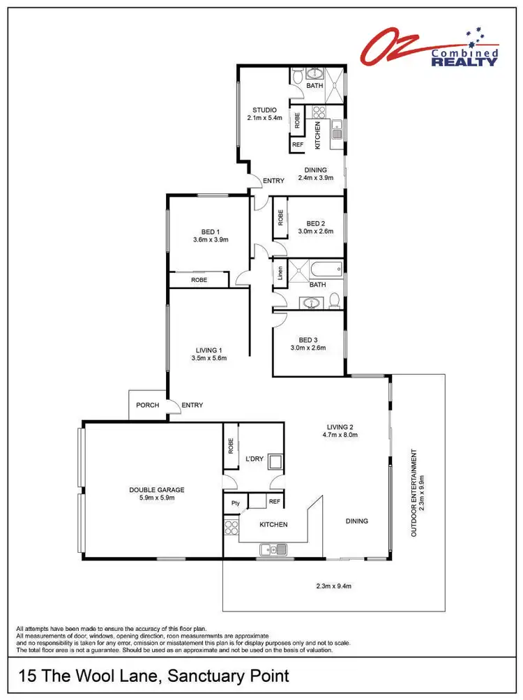 Floorplan of Homely house listing, 15 The Wool Lane, St Georges Basin NSW 2540