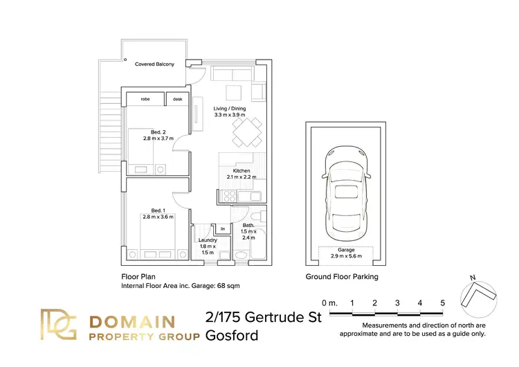 Floorplan of Homely unit listing, 2/175 Gertrude Street, Gosford NSW 2250